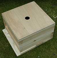 Brood box and open mesh floor