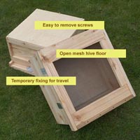 Brood box for honey bees 